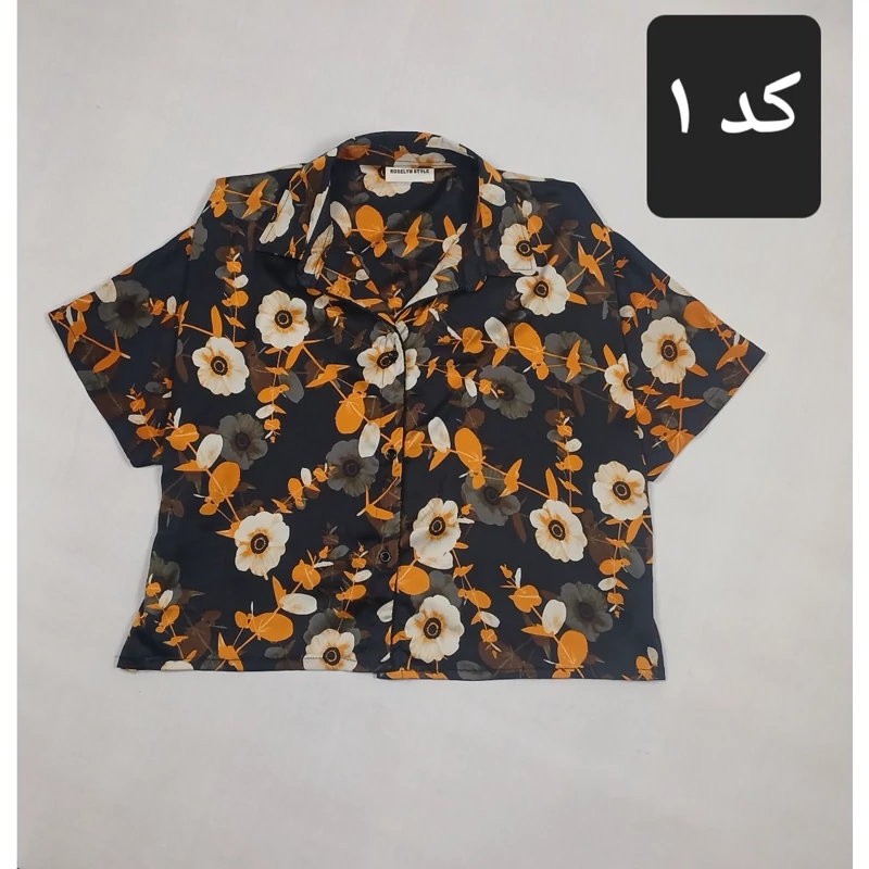 شومیز زنانه وارداتی مغزی دوزی شده طرحدار سایز (40 تا 50) کد 831176