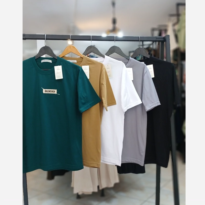 تیشرت مردانه نوار کنفی طرح BALENCIAGA کد 501491