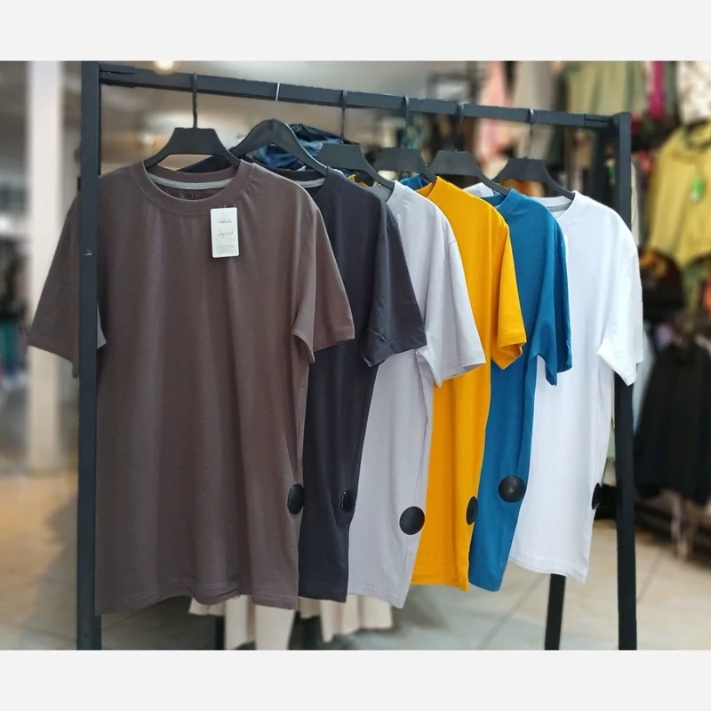 تیشرت مردانه پنبه ساده کد 501505/3