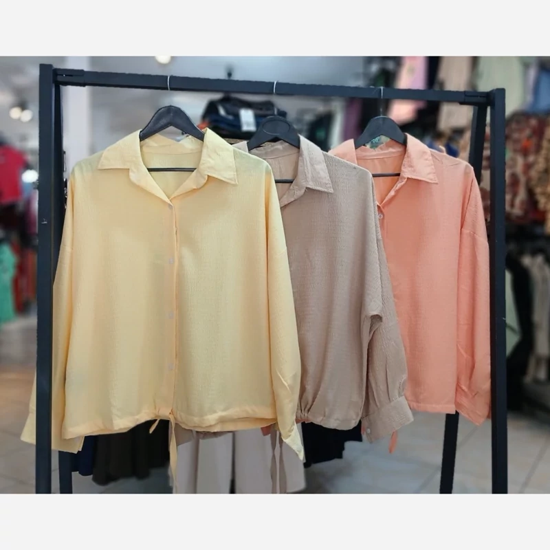 شومیز زنانه پایین گت سایز ( 38 تا 48) کد 831183