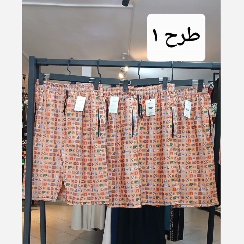 شلوارک مردانه طرح دار کد21339