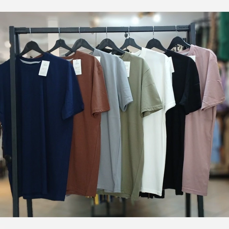تیشرت مردانه پنبه ساده کد 501474