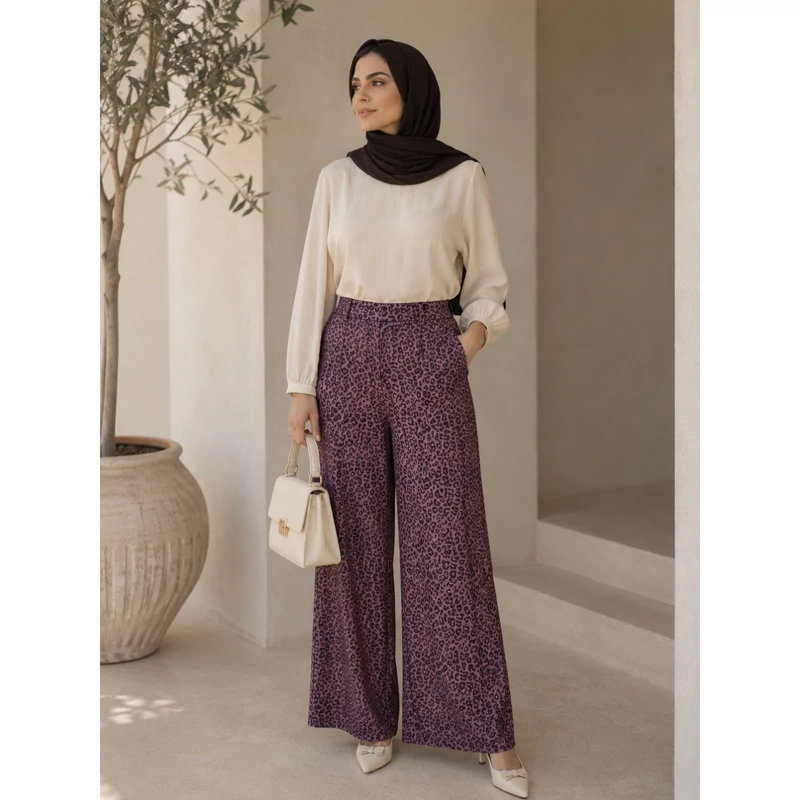 شلوار زنانه پلنگی جدید سایز( 36 تا 50)کد801240