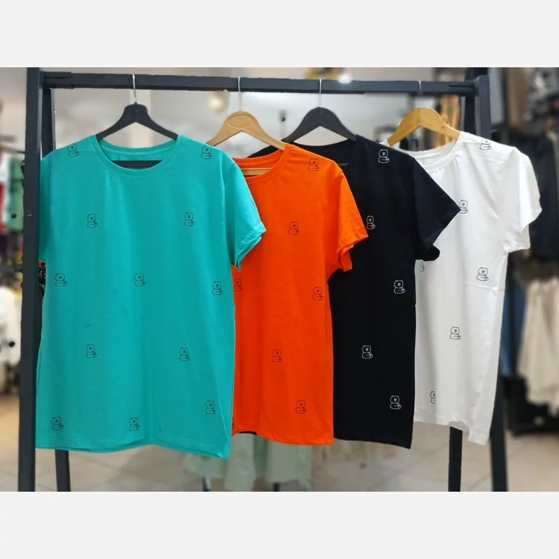 تیشرت زنانه پنبه کد 81477/4