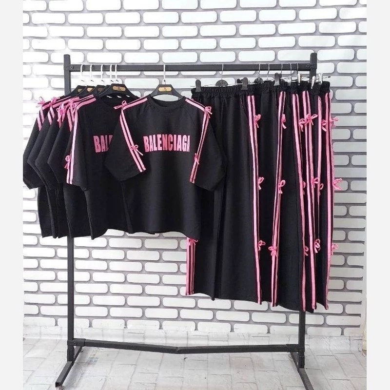 ست تیشرت و شلوار زنانه و دخترانه طرح BALENCIAGA کد 82939