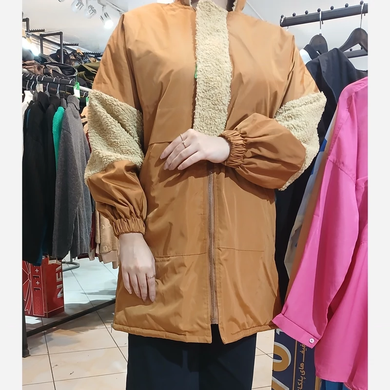 کاپشن کلاه دار زنانه و دخترانه کد 86135