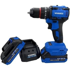 دریل پیچ گوشتی شارژی و پیچ بند ترکمتردار براشلس VR2010V-2B دوباطری 20 ولت ویوارکس (ارسال رایگان ابزار حسین)