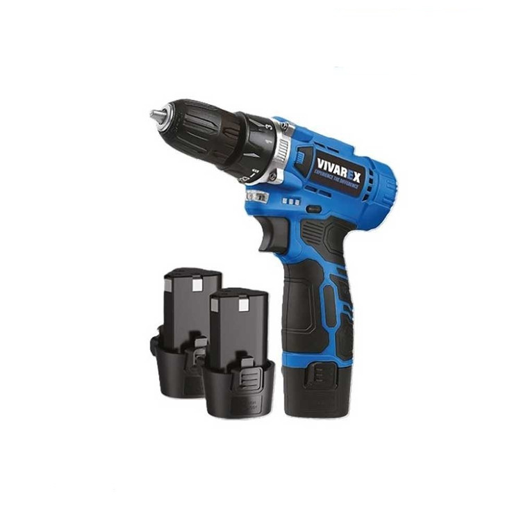 دریل پیچ گوشتی شارژی و پیچ بند ترکمتردار VR1215V-2B دوباطری 12 ولت ویوارکس (ارسال رایگان ابزار حسین)
