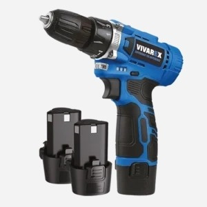 دریل پیچ گوشتی شارژی و پیچ بند ترکمتردار VR1215V-2B دوباطری 12 ولت ویوارکس (ارسال رایگان ابزار حسین)