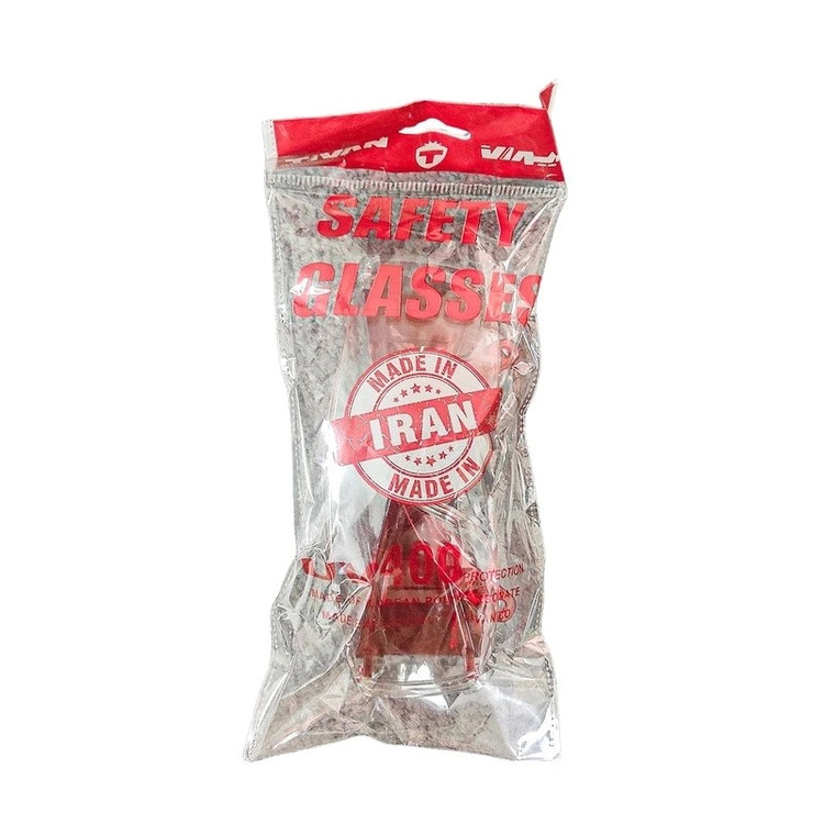 عینک ایمنی کرکره ای شفاف UV400 تیوان WT47 (ارسال از ابزار حسین)