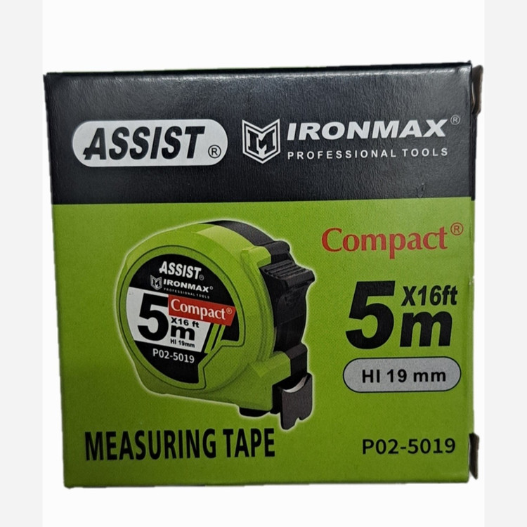 متر 5 متری نشکن مدل P02 آسیست p 02 5019 assist (ارسال از ابزار حسین)