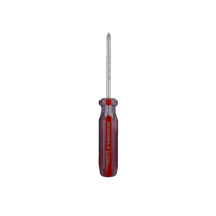 پیچ گوشتی چهار سو آیرونمکس دسته کریستالی سایز 6X100 میلیمتر آیرون مکس 6 در 100 (ارسال از ابزار حسین)