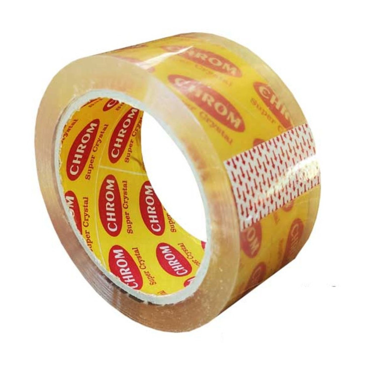 چسب نواری پهن 5 سانتی کریستال 90 یاردی شفاف با کیفیت بالا (عکس نمونه می باشد)(ارسال از ابزار حسین)
