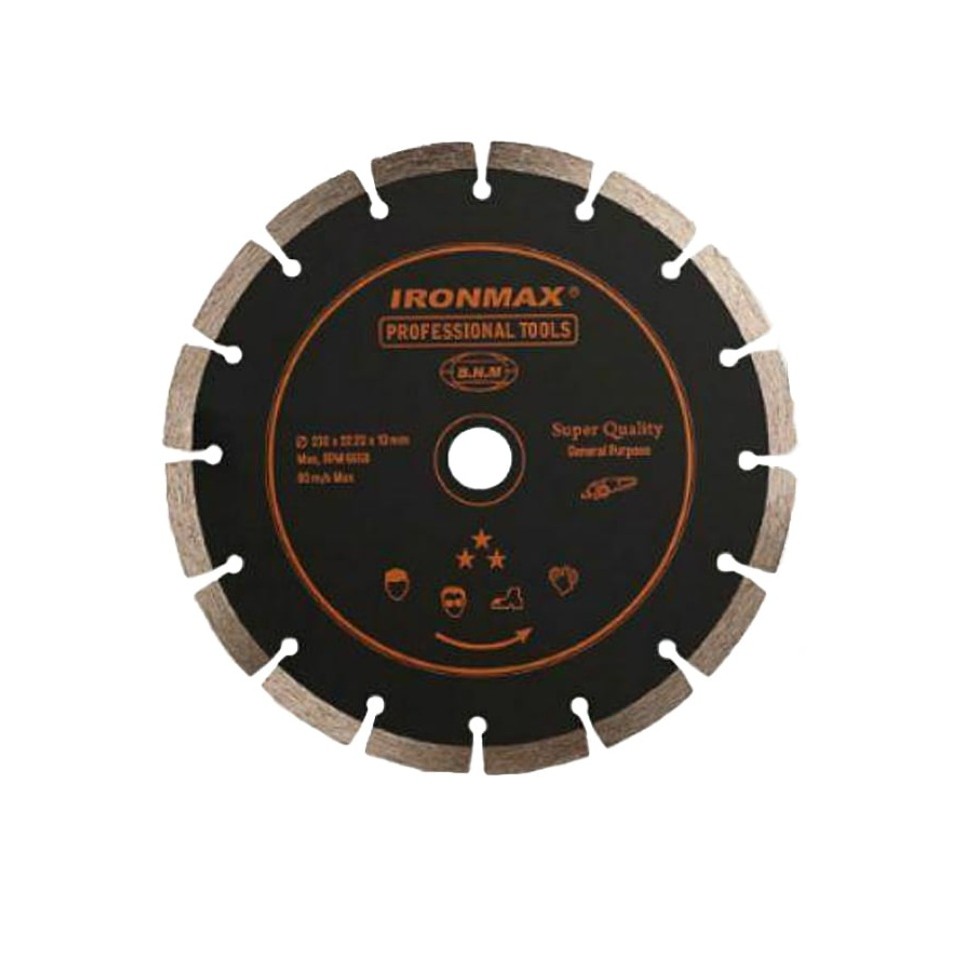 تیغ صفحه گرانیت بر 230 mm آیرونمکس ironmax (ارسال رایگان ابزار حسین)