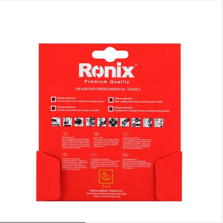 تیغ صفحه گرانیت بر سوپر 115 میلیمتر مدل 3502 رونیکس ronix (ارسال از ابزار حسین)