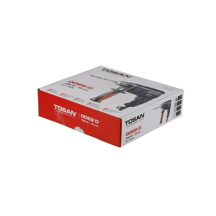 دریل 13 آچاری 0022 D توسن 750 وات با گارانتی tosan (ارسال رایگان ابزار حسین)