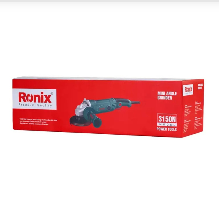 مینی فرز دسته بلند مدل 3150N رونیکس 1050 وات دم دار 115 میلیمتر 3150 n با 12 ماه گارانتی ronix (ارسال رایگان ابزار حسین)