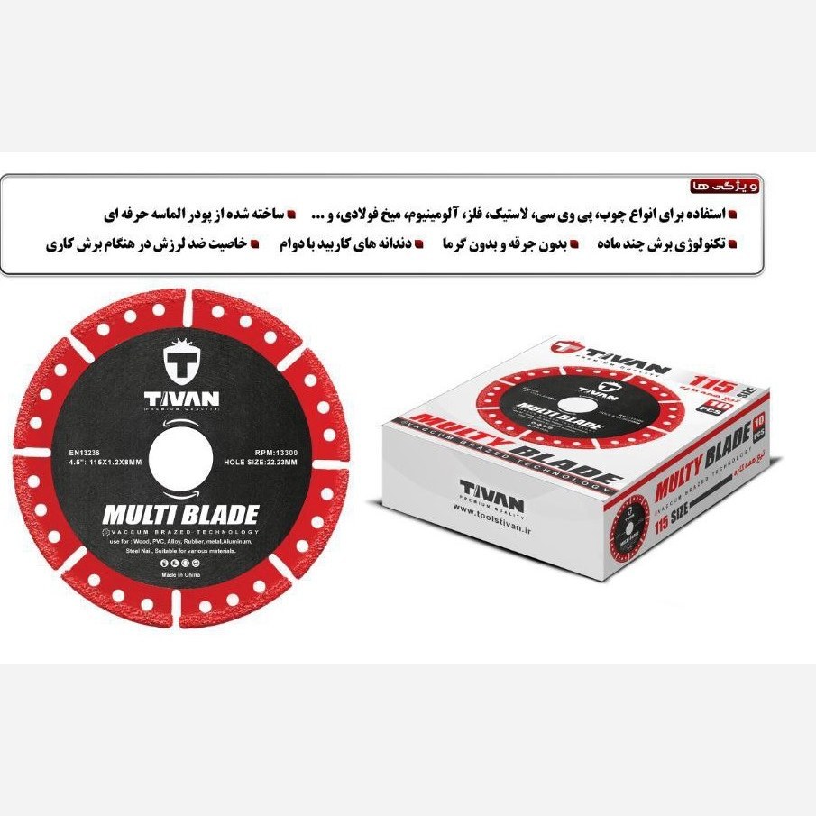 تیغ همه کاره مینی 115 تیوان (برش متنوع)
