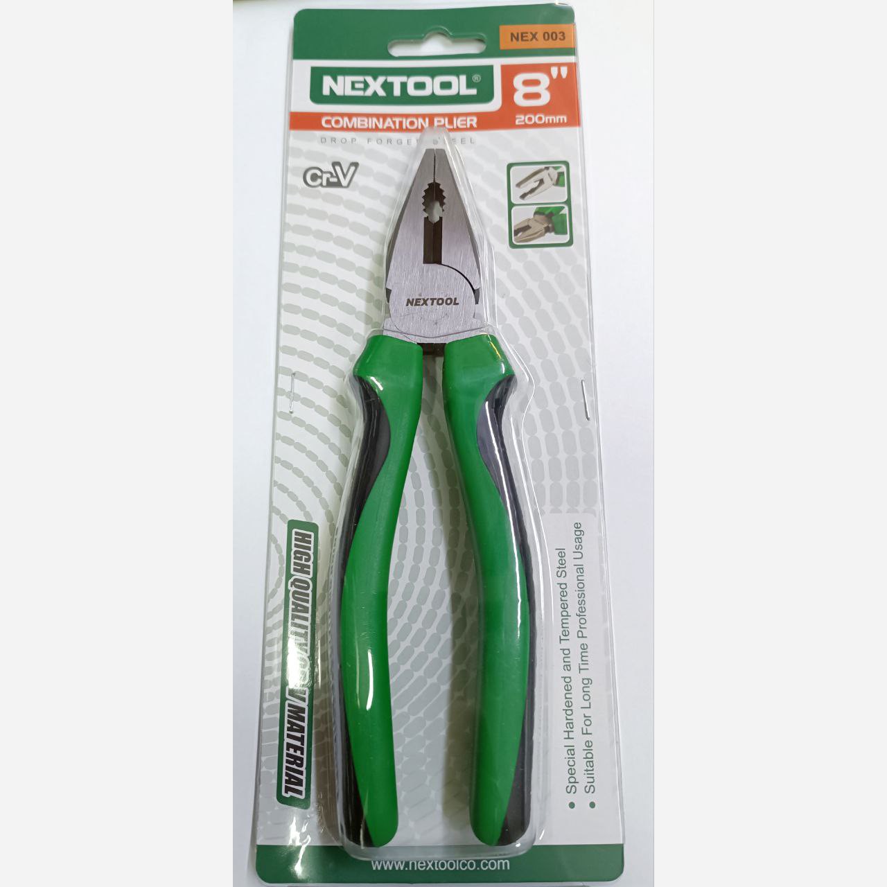 انبردست (Pliers) 8 اینچ نکستول صنعتی ضدلغزش حرارت دیده