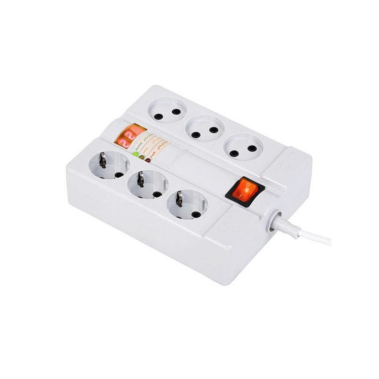 محافظ 6 خانه پارت الکتریک کابل 1.8 متری