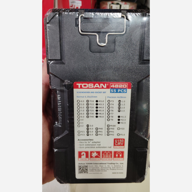 سری پیچ گوشتی و بکس 55 عددی توسن مدل 4820