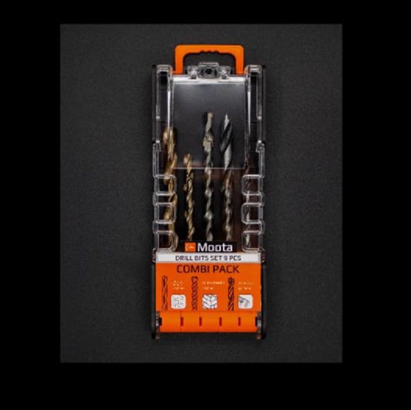 ست مته 9 تایی موتا (چوب، فلز، بتن)