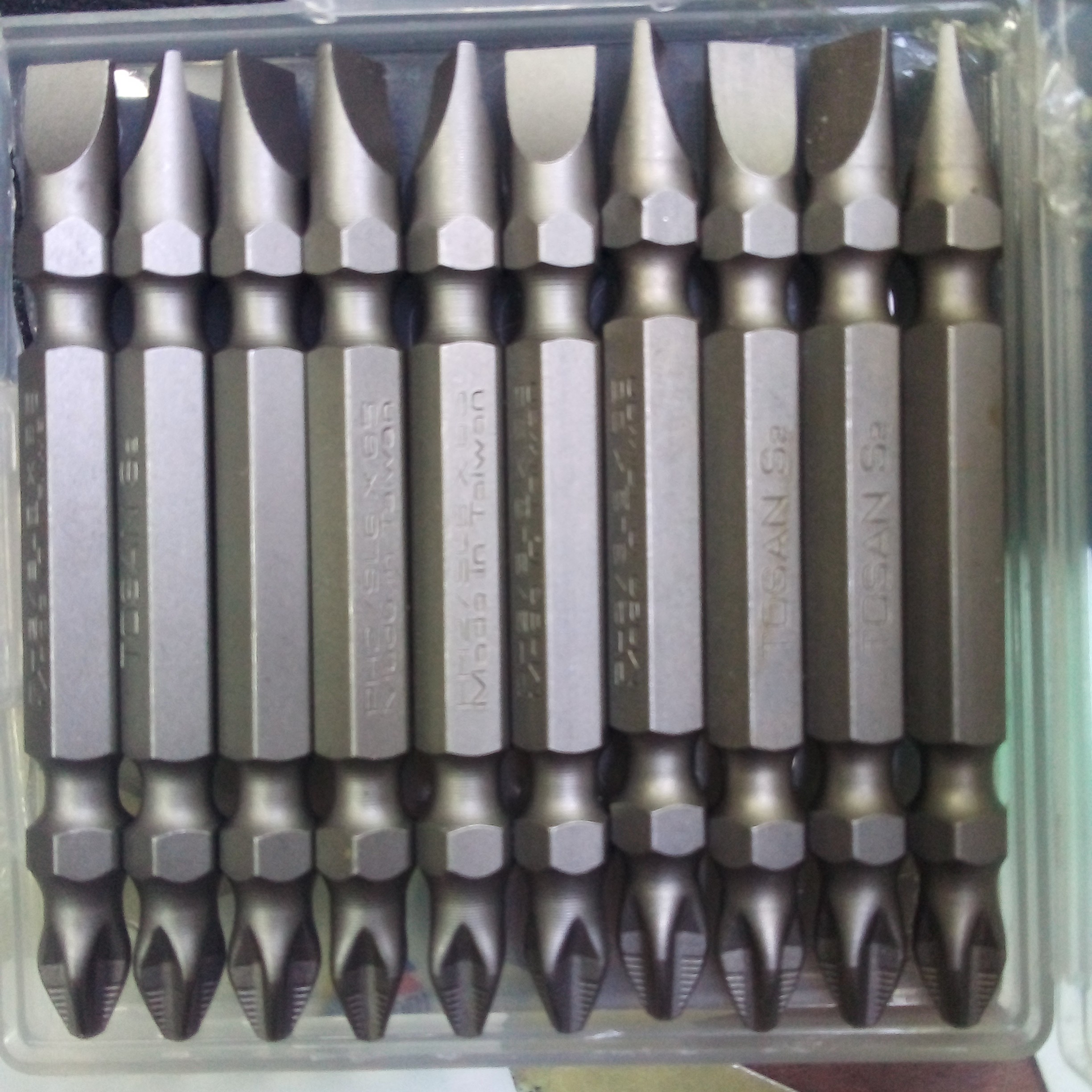 نوک دریل شارژی یکسر تخت 6.5 سانت توسن تایوان
