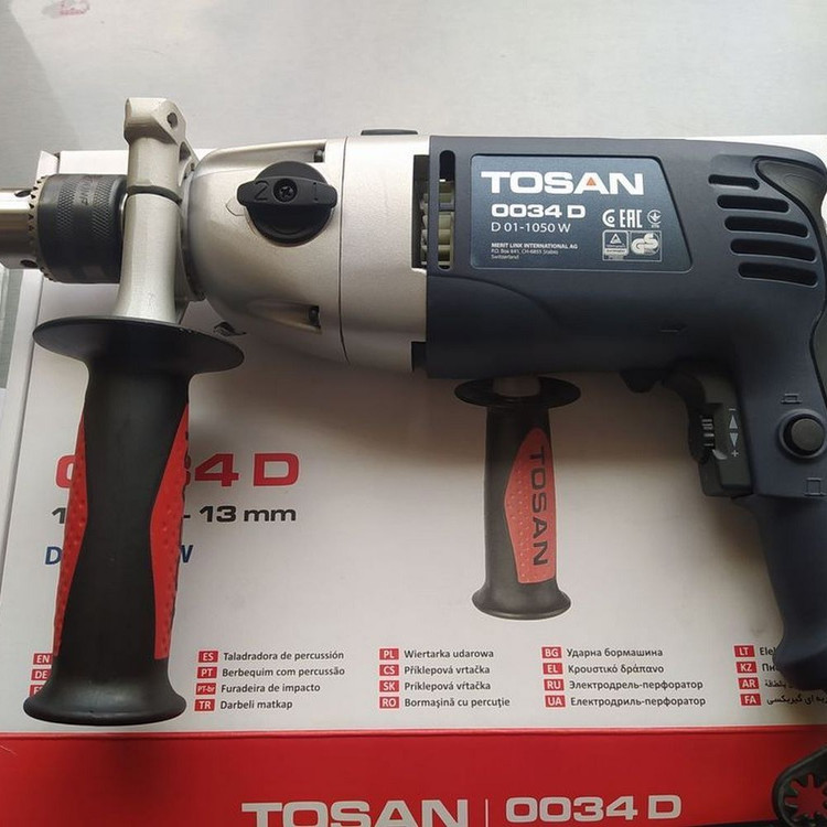 دریل چکشی گیربکسی توسن 1050 وات 0034D (ضربه ای)