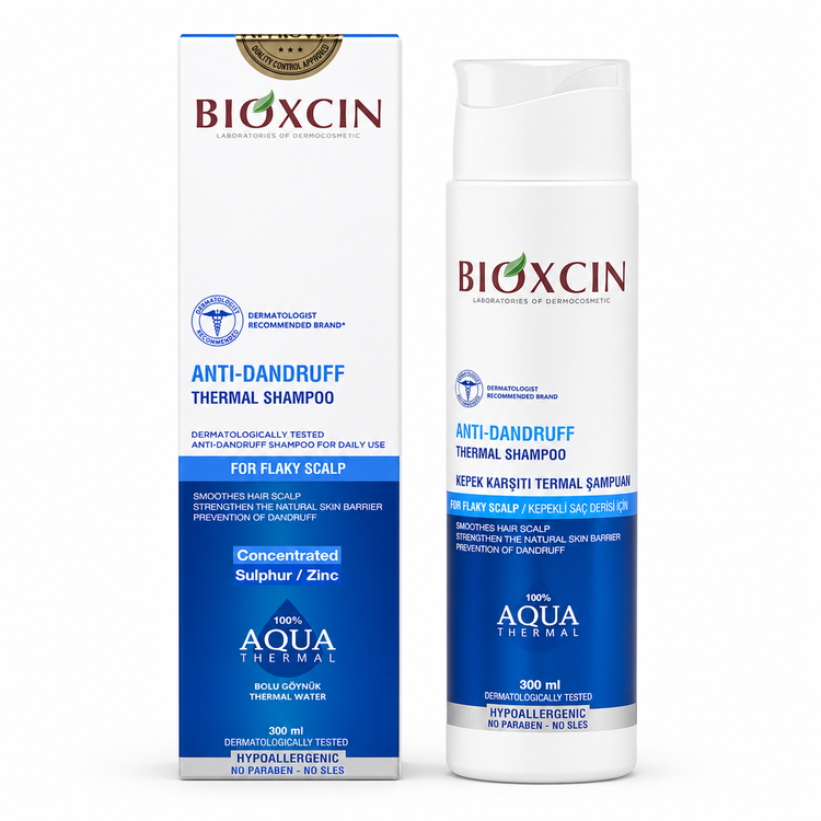 شامپو ضد شوره بیوکسین اورجینال Bioxin Anti-Dandruff Thermal Shampoo حجم 300 میل