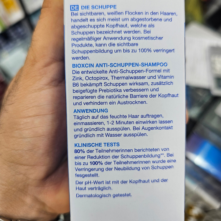 شامپو ضد شوره بیوکسین اورجینال Bioxin Anti-Dandruff Thermal Shampoo حجم 300 میل