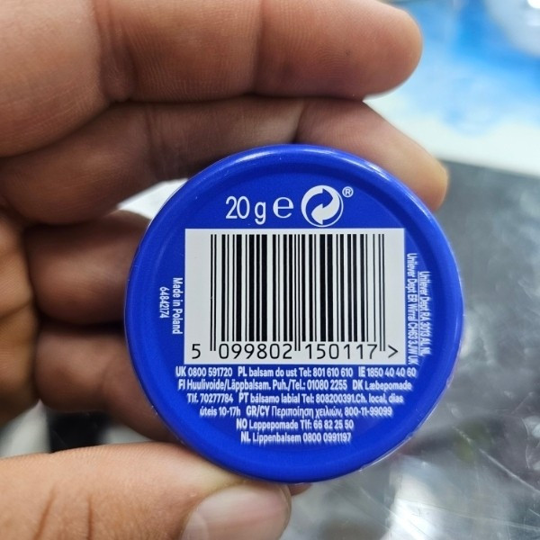 بالم لب وازلین فلزی اورجینال لهستانی مدل Lip Therapy Original (وزن 20 گرم) درمان ترک و خشکی لب رایحه اورجینال
