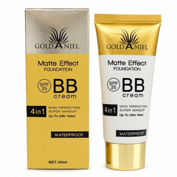 کرم بی بی(BB) گلد آنجل اورجینال حجم 60 میل ماندگاری 24 ساعته و ضد آب بافت سبک حاوی SPF25 مخصوص انواع پوست