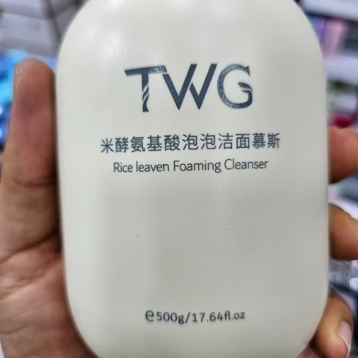 فوم شستشو برنج تی جی (TWG) حجم 500 گرم ترمیم بافت پوست و آرامش بخشی به پوست های حساس آبرسانی و پاک کننده عالی