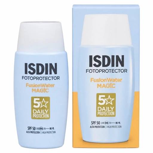 ضد آفتاب ایزدین فیوژن واتر مجیک SPF50 محافظت روزانه 5 ستاره با بافت فوق سبک و جذب سریع