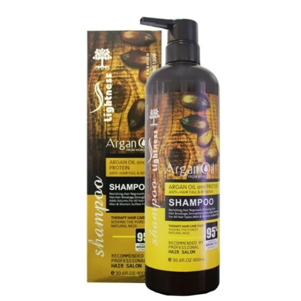 شامپو لایتنس عصاره روغن آرگان اورجینال ساخت اسلواکی 900 میلی لیتر