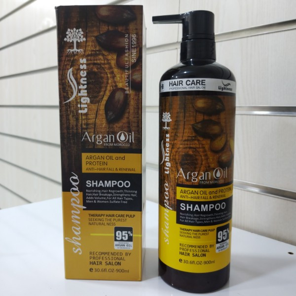 شامپو لایتنس عصاره روغن آرگان اورجینال ساخت اسلواکی 900 میلی لیتر