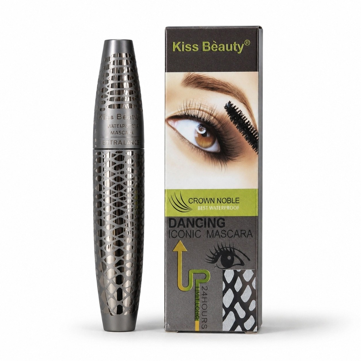 ریمل کیس بیوتی مدل پوست ماری حجم دهنده و بلند کننده و ضد آب مژه حجم12 میلی لیتر