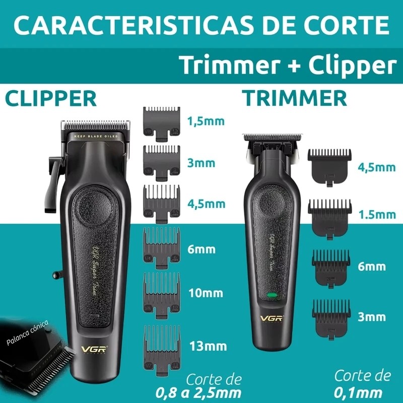 ست ماشین اصلاح دوقلوVGR/اصلی/باگارانتی مدل 197V995 خط زن و حجم زن بی نظیر ضد زنگ