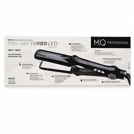 اتو مو ام کیو صفحه تیتانیوم مدل PRO 480 Turbo LED حرفهای، قدرتمند و مناسب انواع تراپی