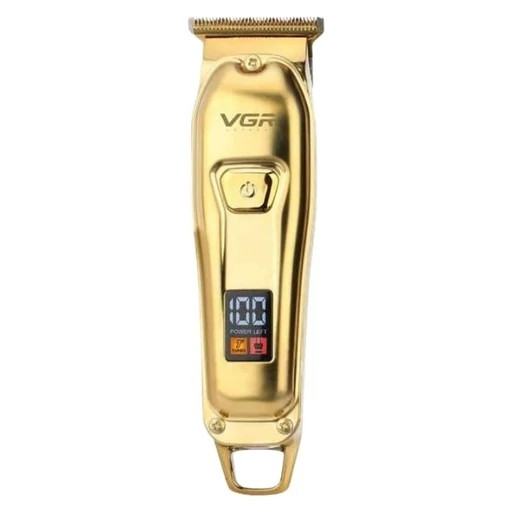 ماشین اصلاح موی سر و صورت وی جی آر مدل V-965 با تیغه استیل ضد زنگ، قابلیت اصلاح با شماره صفر، تنظیم سرعت، شانه قابل تنظی