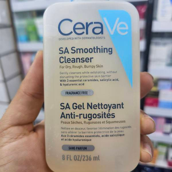 ژل شستشوی سراوی پوست خشک SA Smoothing Cleanser حجم 236 میلی لیتر