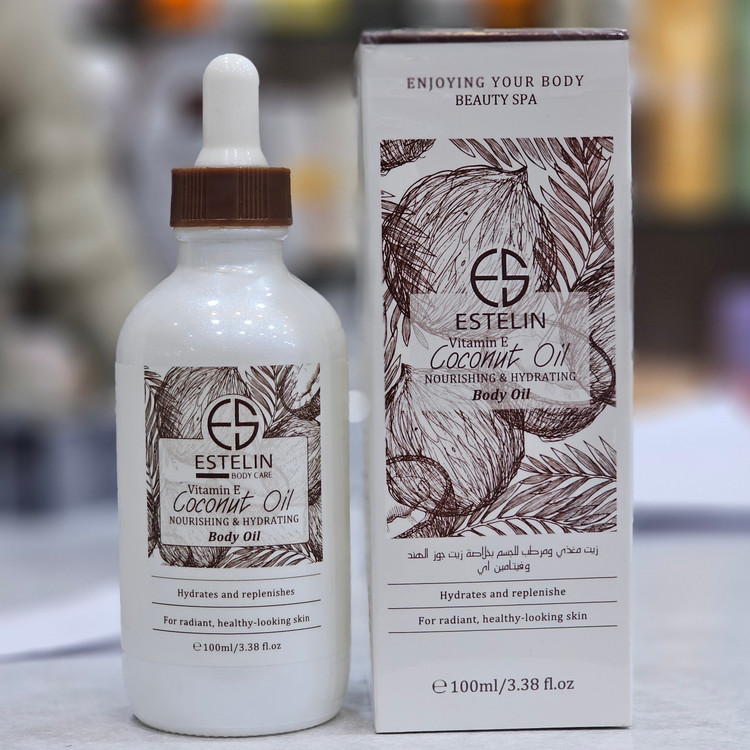 روغن نارگیل استلین 100 میل نرم کننده و آبرسان قوی پوست بدن درمان خشکی و پوست مرغی بدن ودرمان پوست پوست شدن بر اثر خشکی