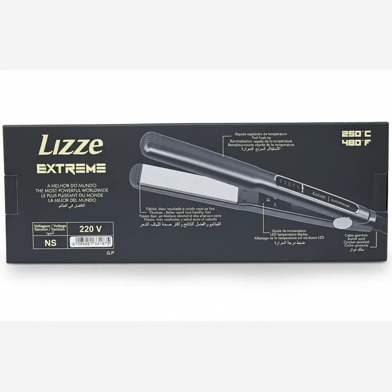 اتو مو لیز دوشاخ 10 آمپر برند لیز مدل Lizze Extreme، اتو مو حرفهای مخصوص کراتین و تراپی