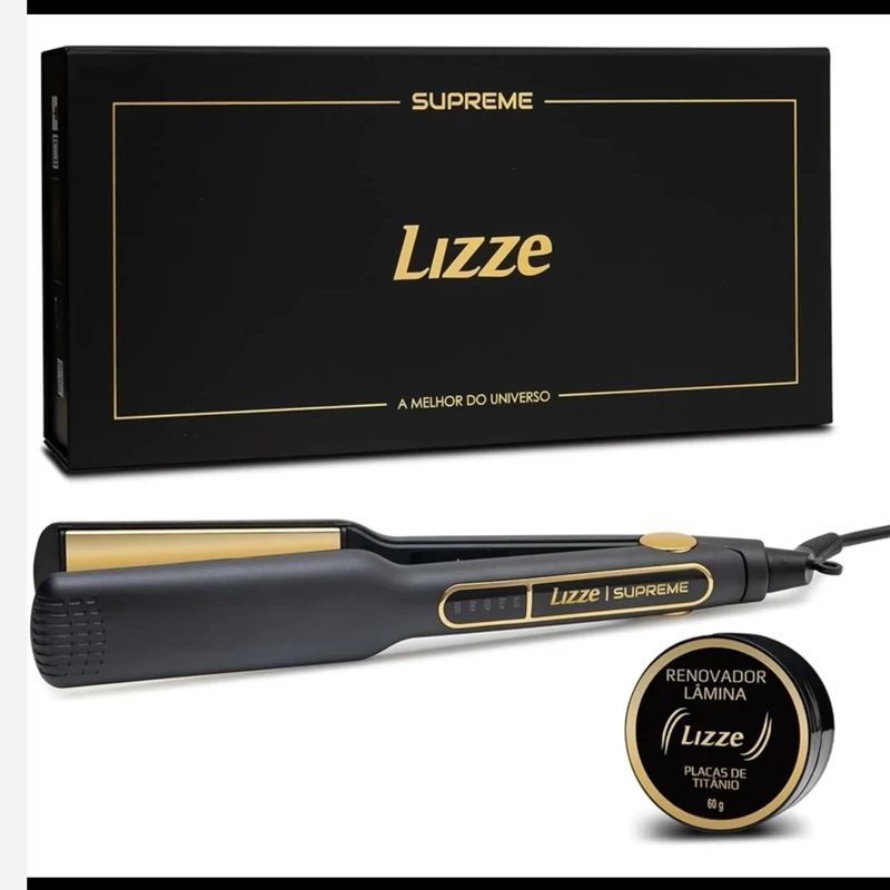 اتو مو لیز سوپریم Lizze Supreme صفحه پهن جنس صفحه تیتانیوم 10 آمپر مخصوص استفاده سالن و و انواع تراپی کراتین و پروتئین
