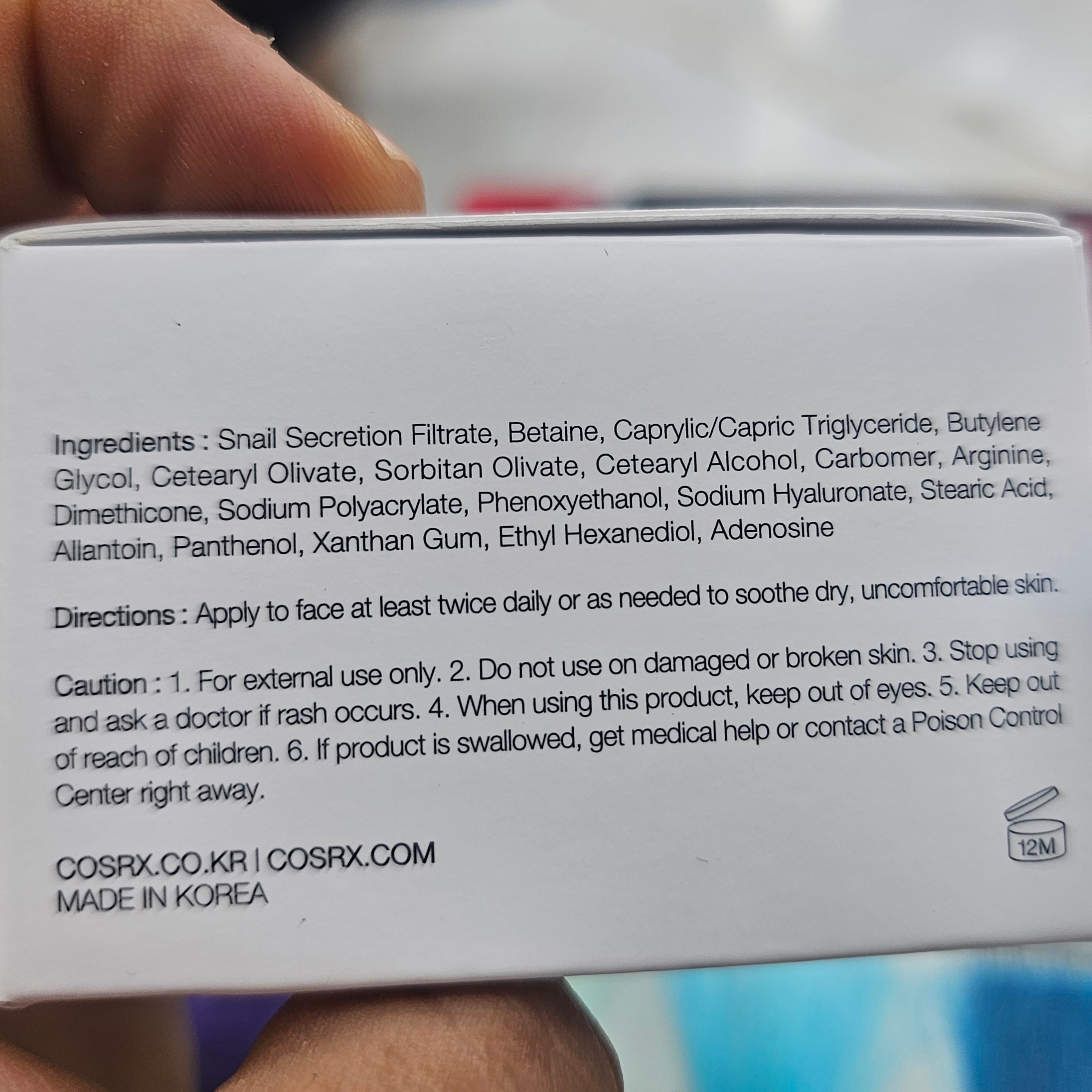 کرم حلزون کزارکس 92 درصد اورجینال به ضمانت COSRX Advanced Snail 92 All in One Cream** آبرسانی و ترمیم عمیق و تقو پوست