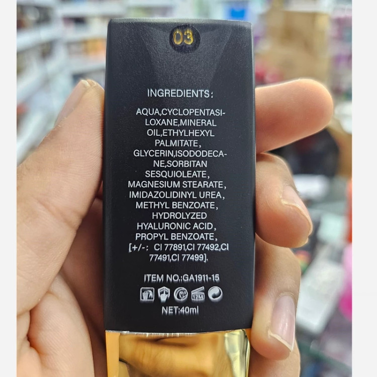 کرم پودر گلد آنجل با پوشش دهی بالا و دارای ضد آفتاب 50 درصد کاور عالی و سبک دارای شماره 1 و 2 و 3 حجم 40 میل