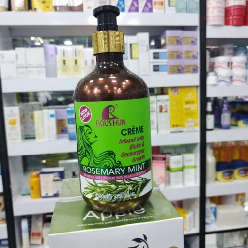 کرم مو ضدریزش رزماری روشان حاوی بیوتین بعد حمام حجم 500 میل تقویت کننده و نرم کننده و وزگیر عالی ضد حرارت