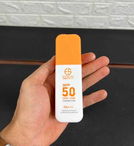 لوسیون ضدآفتاب روشنکننده و جوانساز استلین SPF 50 حجم 75 گرمی