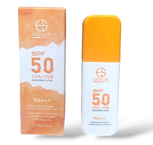 لوسیون ضدآفتاب روشنکننده و جوانساز استلین SPF 50 حجم 75 گرمی