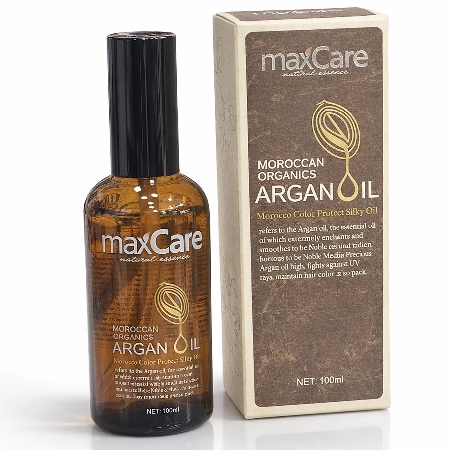 روغن ارگان مکس کر maxcare ضد حرارت و مخصوص موهای کراتین و رنگ شده آسیب دیده